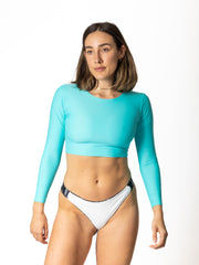 Nadja Eco Friendly Cheeky Reversible Bikini Bottom - Stripe/Coconut Milk