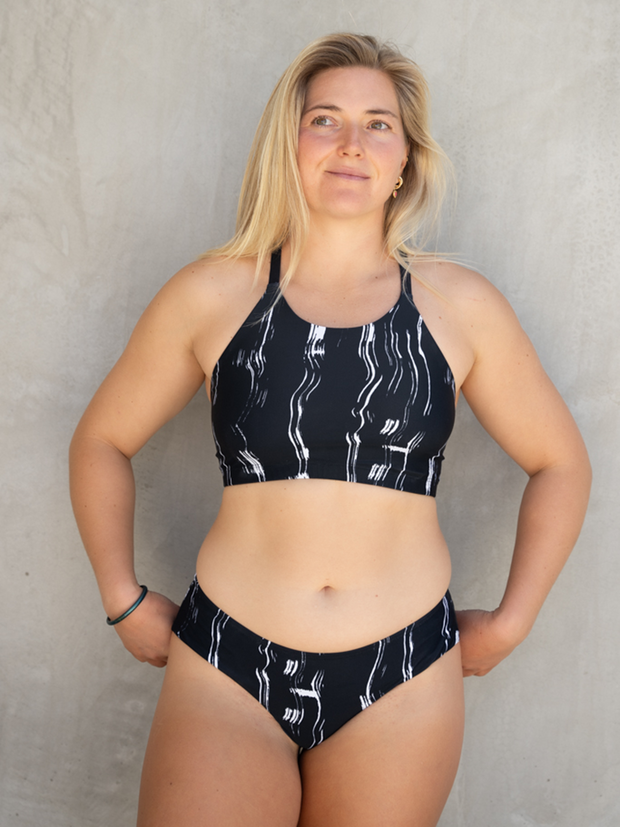 Alexa Eco Friendly Stay Put Bikini Top- Sensi Stripe