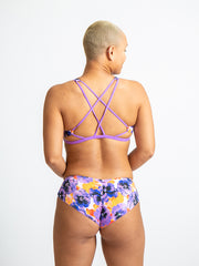 Issy Eco Friendly Strap Back Surf Bikini Top - Poppy