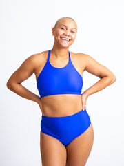 Alexa Eco Friendly Stay Put Bikini Top- Aurora Blue