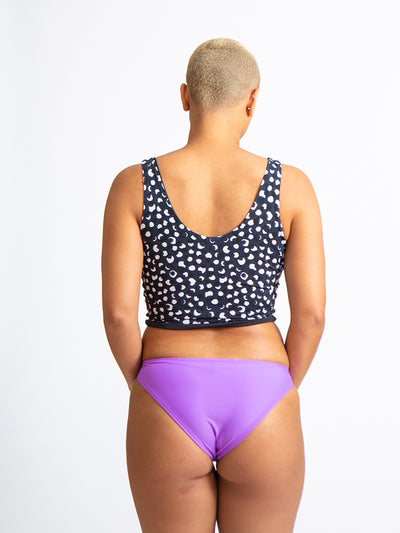 Lindsy Eco Friendly Stay Put Moderate Bikini Bottom - Lilac